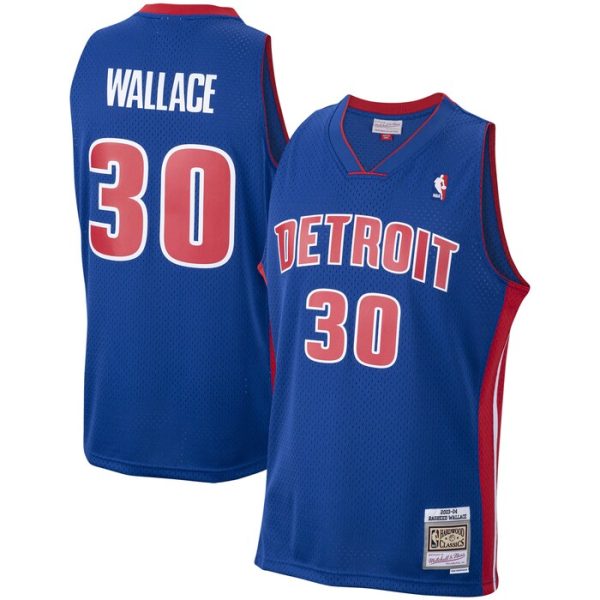 Rasheed Wallace Detroit Pistons M&N 2003-04 Hardwood Classics Swingman Jersey - Royal