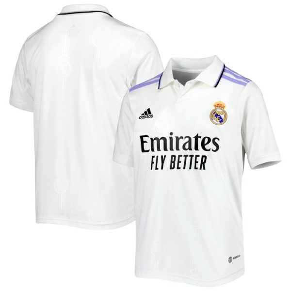 Real Madrid adidas 2022/23 Away Replica Custom Jersey - Purple