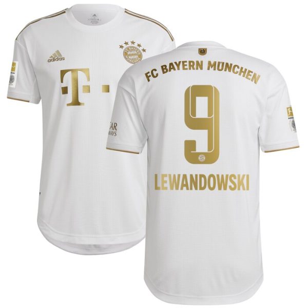 Robert Lewandowski Bayern Munich 2022/23 Away Player Jersey - White