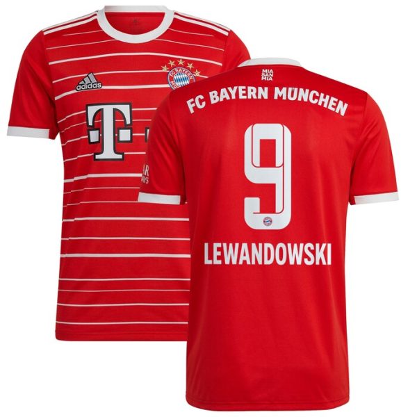 Robert Lewandowski Bayern Munich Youth 2022/23 Home Replica Player Jersey - Red