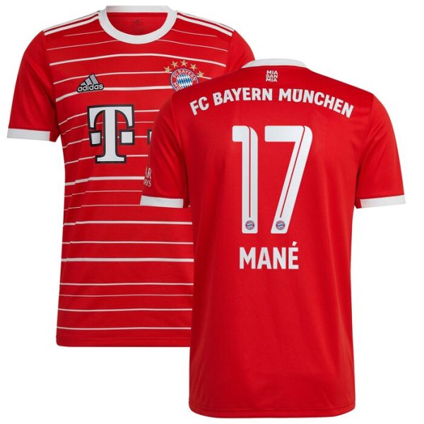 Sadio Mane Bayern Munich Youth 2022/23 Home Replica Player Jersey - Red