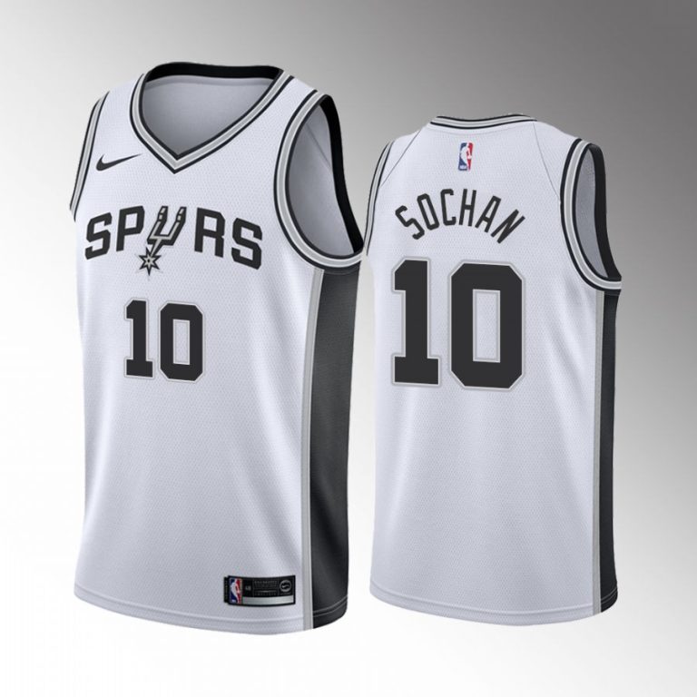 San Antonio Spurs Jeremy Sochan 2022 NBA Draft #10 White Jersey Association Edition Baylor Bears