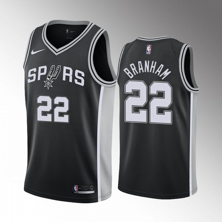 San Antonio Spurs Malaki Branham 2022 NBA Draft #22 Black Jersey Icon Edition Ohio State Buckeyes