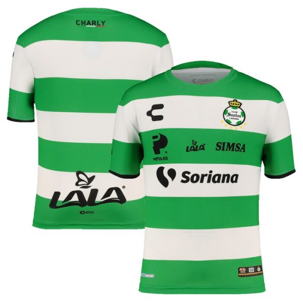 Santos Laguna Charly Youth 2022/23 Home Blank Jersey - White/Green