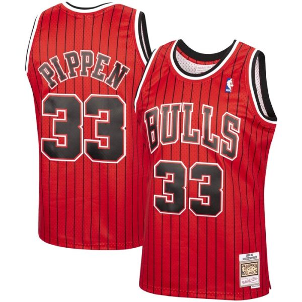 Scottie Pippen Chicago Bulls M&N 1995-96 Hardwood Classics Reload Swingman Jersey - Red
