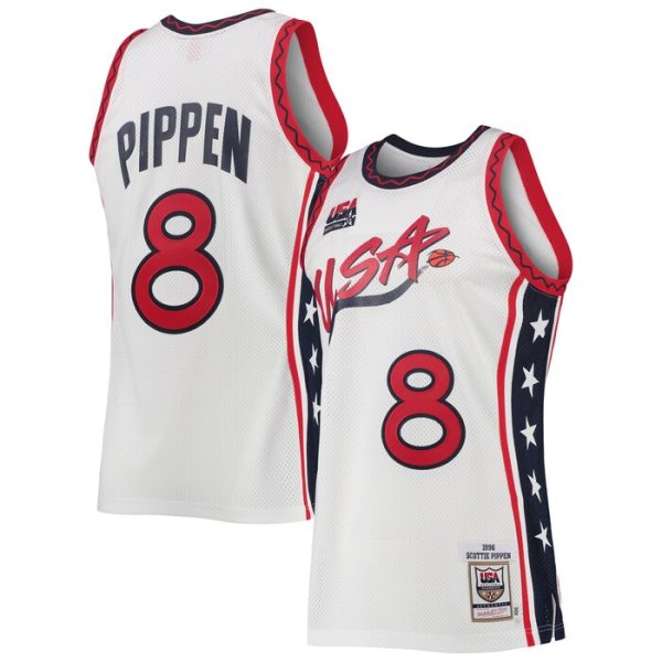 Scottie Pippen USA Basketball M&N 1996 Hardwood Classics Jersey - White