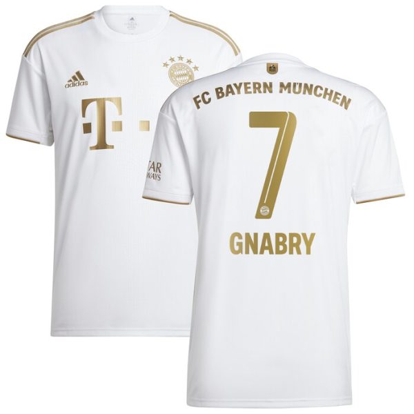 Serge Gnabry Bayern Munich 2022/23 Away Replica Player Jersey - White