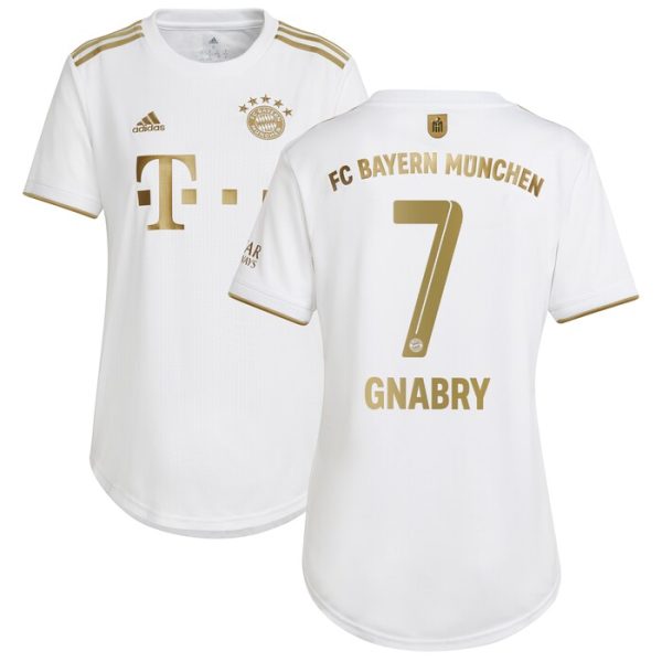Serge Gnabry Bayern Munich Women 2022/23 Away Replica Player Jersey - White