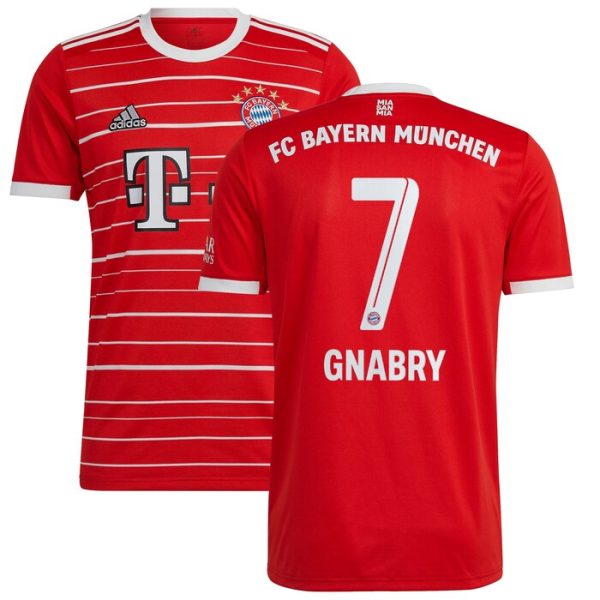 Serge Gnabry Bayern Munich Youth 2022/23 Home Replica Player Jersey - Red