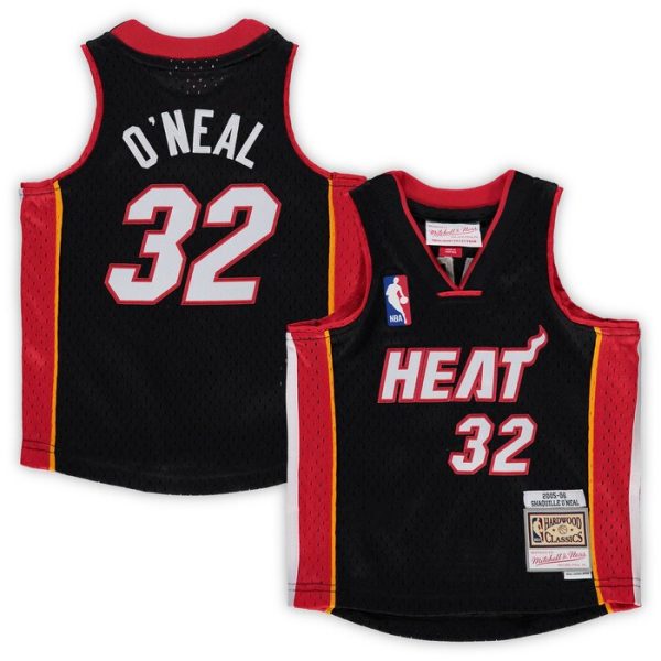 Shaquille O'Neal Miami Heat M&N Infant 2005/06 Hardwood Classics Retired Player Jersey - Black