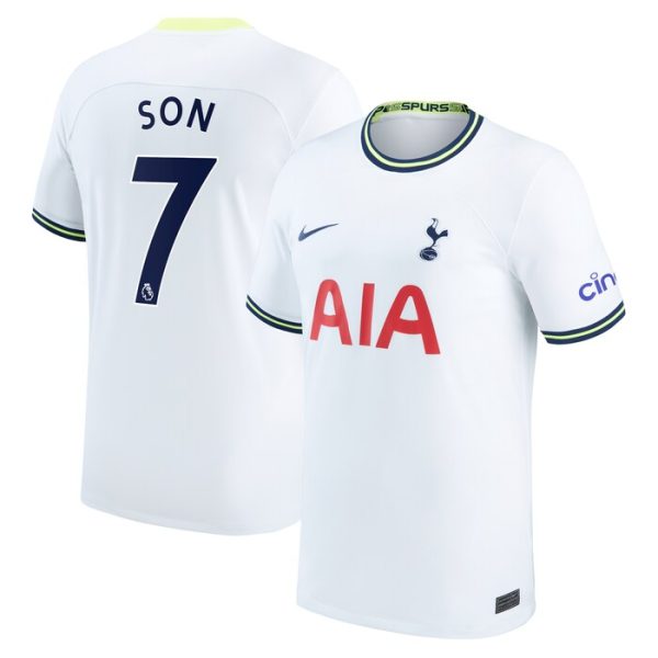 Son Heung-min Tottenham Hotspur 2022/23 Home Replica Player Jersey - White