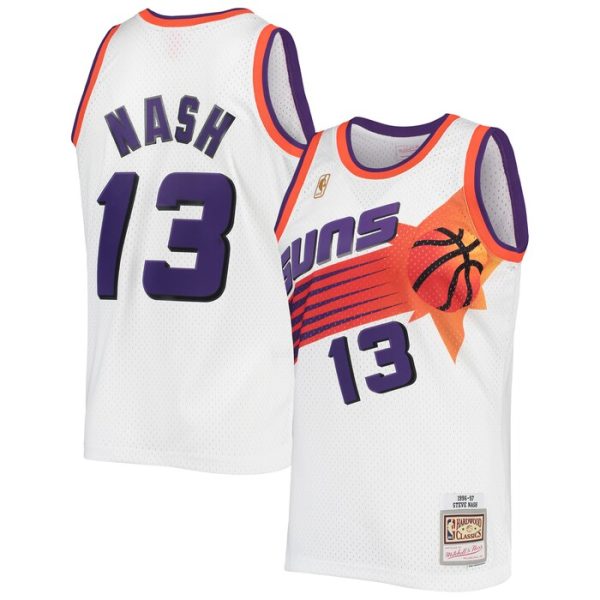 Steve Nash Phoenix Suns M&N 1996-1997 Hardwood Classics Swingman Jersey - White