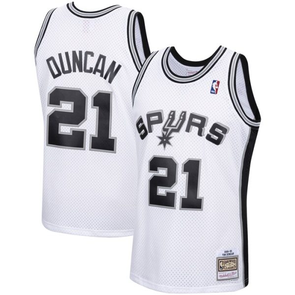 Tim Duncan San Antonio Spurs M&N 1998-99 Hardwood Classics Swingman Jersey - White