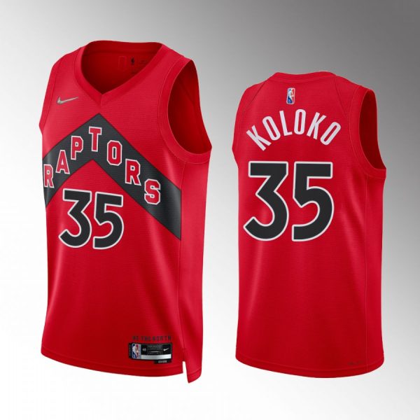 Toronto Raptors Christian Koloko 2022 NBA Draft Arizona Wildcats Red #35 Jersey Icon Edition