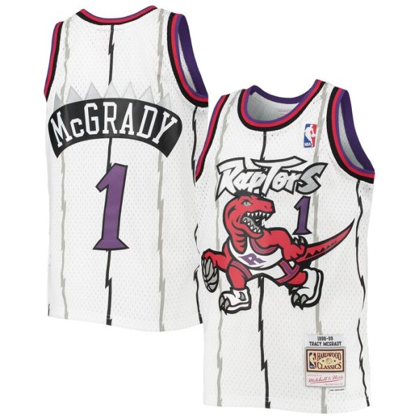 Tracy McGrady Toronto Raptors M&N Youth 1998-99 Hardwood Classics Swingman Jersey - White