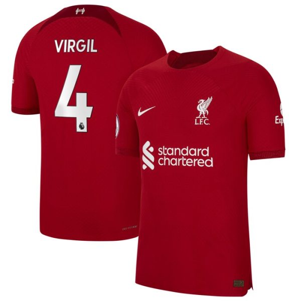 Virgil Van Dijk Liverpool 2022/23 Home Player Jersey - Red