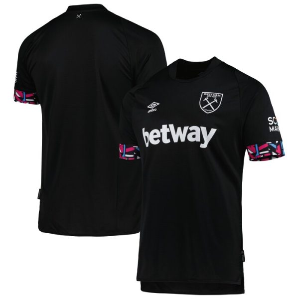 West Ham United Umbro 2022/23 Away Replica Team Jersey - Black