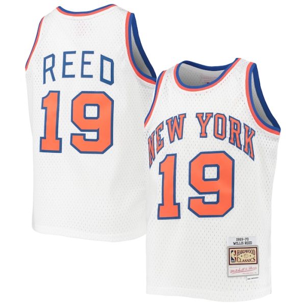 Willis Reed New York Knicks M&N Youth 1969-70 Hardwood Classics Swingman Jersey - White