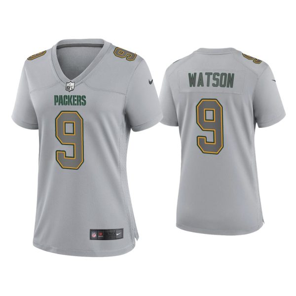 Women Christian Watson Green Bay Packers Gray Atmosphere Fashion Game Jersey