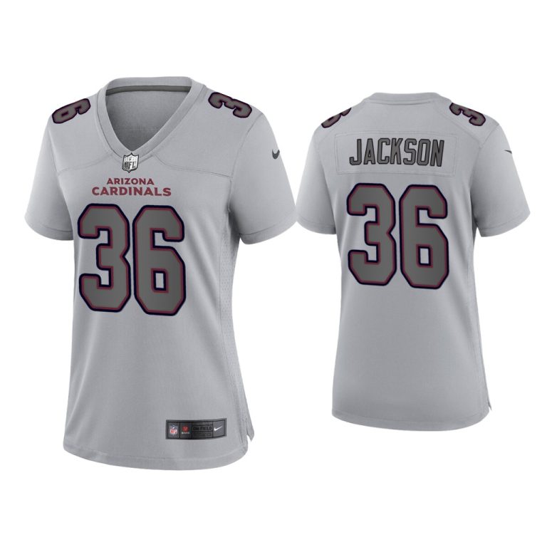 Women Josh Jackson Arizona Cardinals Gray Atmosphere Fashion Game Jersey