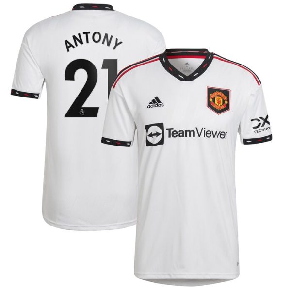 Antony Manchester United 2022-23 Away Replica Player Jersey - White