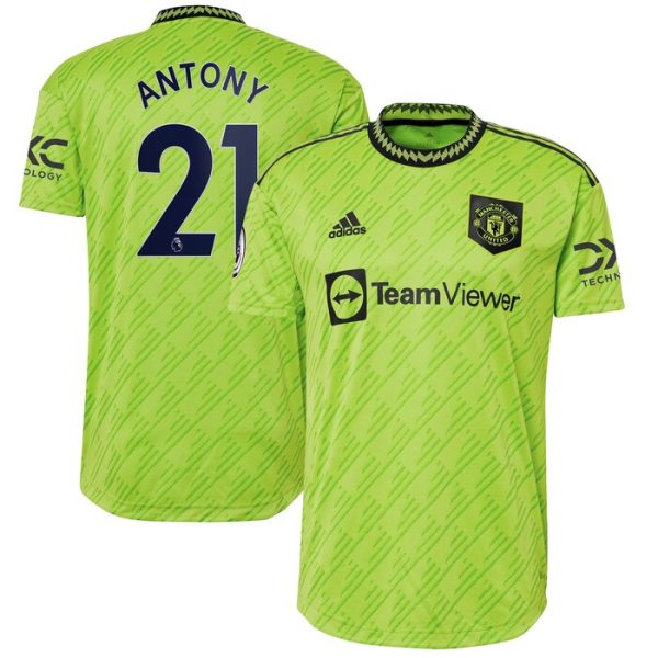 Antony Manchester United 2022-23 Third Player Jersey - Neon Green