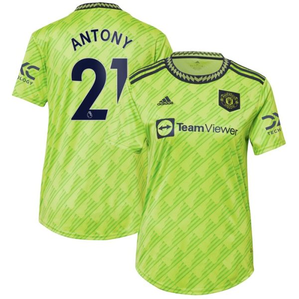 Antony Manchester United Women 2022-23 Third Replica Player Jersey - Neon Green