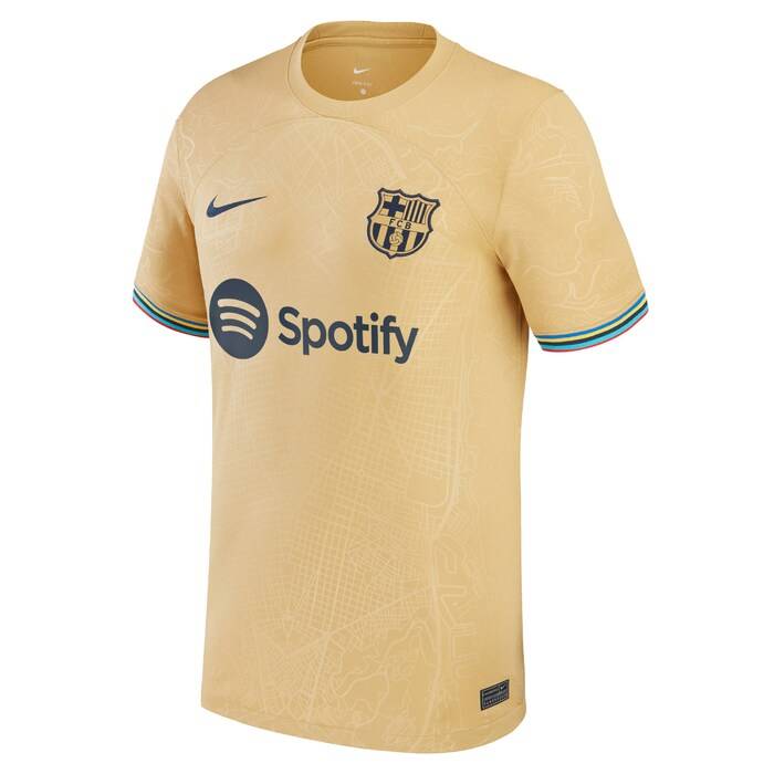 Barcelona 2022-23 Away Replica Custom Jersey – Yellow – Choose Your ...