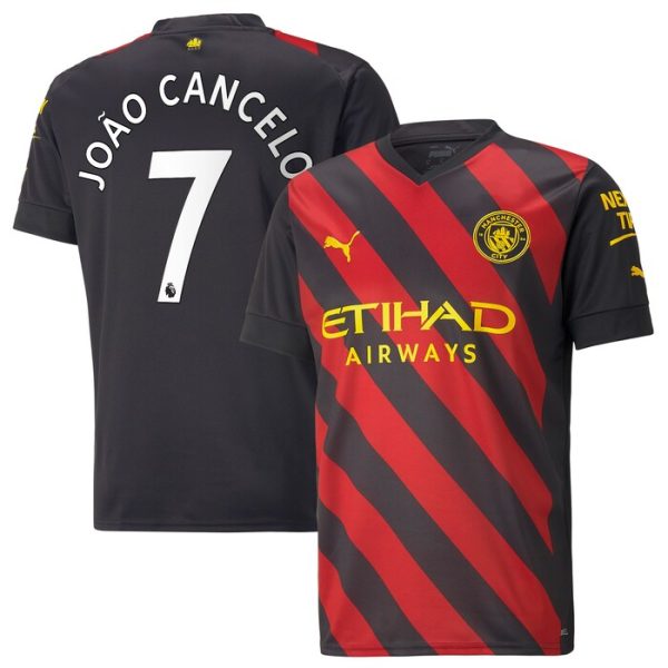 Joao Cancelo Manchester City 2022-23 Away Replica Player Jersey - Black