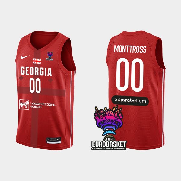 Men Georgia FIBA Eurobasket 2022 Custom Red Jersey
