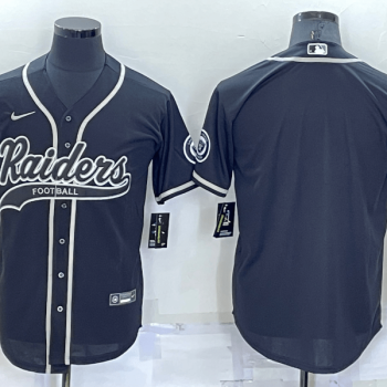 Men Las Vegas Raiders Blank Black Stitched MLB Cool Base Baseball Jersey