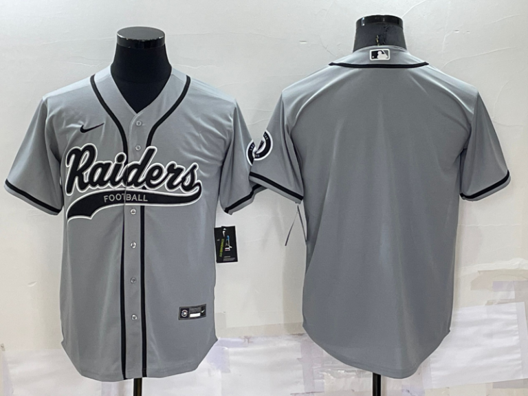 Men Las Vegas Raiders Blank Grey Stitched MLB Cool Base Baseball Jersey