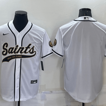 Men New Orleans Saints Blank Grey Stitched Cool Base Baseball Jersey