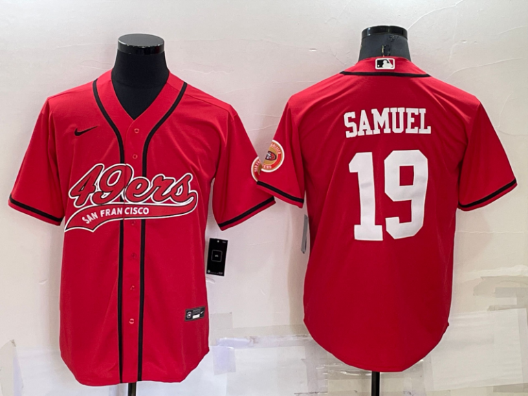 Men San Francisco 49ers #19 Deebo Samuel Red Stitched Cool Base Baseball Jersey