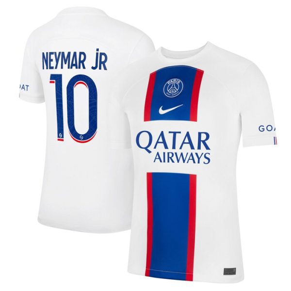 Neymar Jr. Paris Saint-Germain Youth 2022-23 Third Breathe Stadium Replica Player Jersey - White