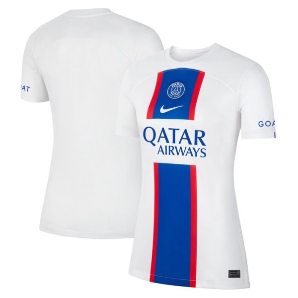 Paris Saint-Germain Women 2022-23 Third Breathe Stadium Replica Blank Jersey - White