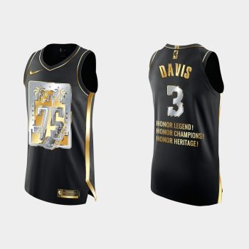 2022-23 Los Angeles Lakers 75th Anniversary No. 3 Anthony Davis Golden ...