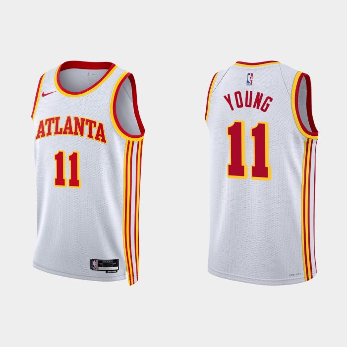 Atlanta Hawks Trae Young #11 Association Edition White Jersey