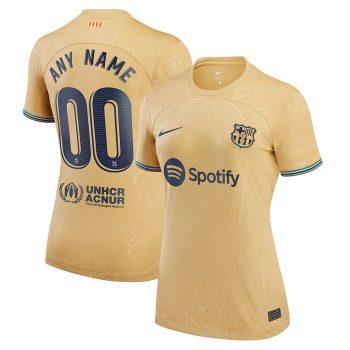Barcelona Women 2022-23 Away Replica Custom Jersey - Yellow