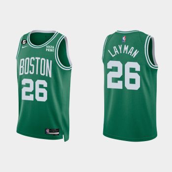 Boston Celtics #10 Jake Layman 2022-23 Icon Edition Kelly Green Jersey