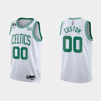 Boston Celtics Custom #00 Association Edition White Jersey