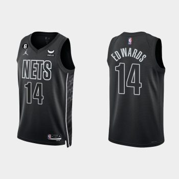 Brooklyn Nets #14 Kessler Edwards Statement Edition Black Jersey 2022-23