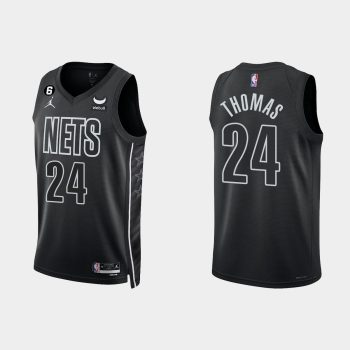 Brooklyn Nets #24 Cameron Thomas Statement Edition Black Jersey 2022-23