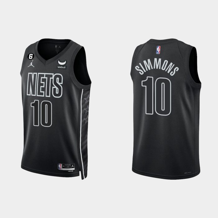 Brooklyn Nets Ben Simmons #10 Black 2022-23 Statement Edition Jersey