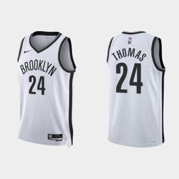 Brooklyn Nets Cameron Thomas #24 2022-23 Association Edition White Jersey Swingman