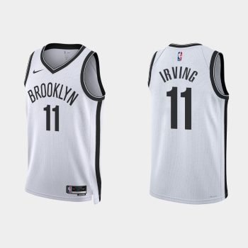 Brooklyn Nets Kyrie Irving #11 2022-23 Association Edition White Jersey Swingman