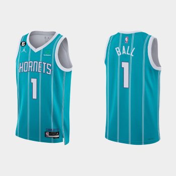 Charlotte Hornets #1 LaMelo Ball Icon Edition Teal Jersey 2022-23