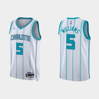 Charlotte Hornets Mark Williams #5 2022-23 Association Edition White Jersey Swingman