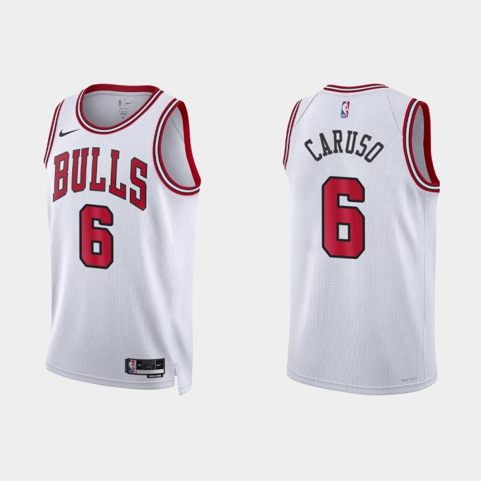 Chicago Bulls Alex Caruso #6 Association Edition White Jersey