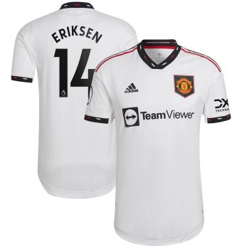 Christian Eriksen Manchester United 2022-23 Away Player Jersey - White